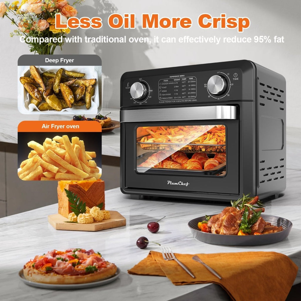 11QT Compact Air Fryer Toaster Oven, 1000W, Convection Countertop, - TrendNestOfficial
