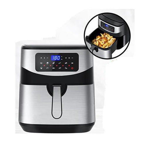 12L Air Fryer Multifunctional Lcd One Touch Display Silver - TrendNestOfficial