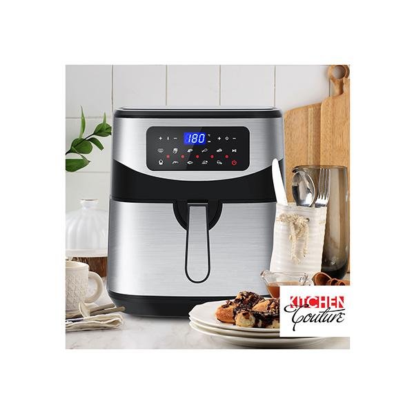 12L Air Fryer Multifunctional Lcd One Touch Display Silver - TrendNestOfficial