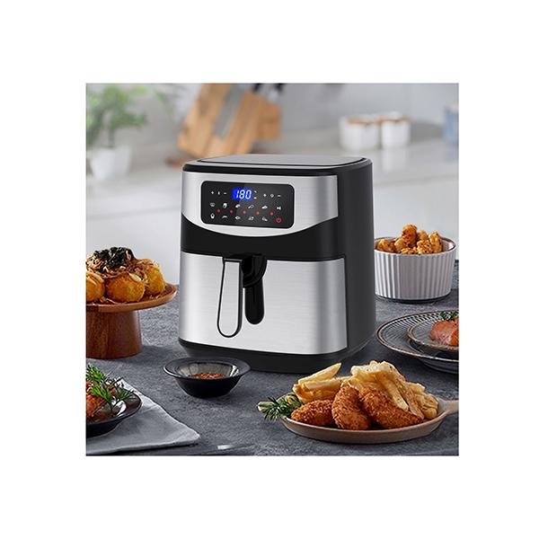 12L Air Fryer Multifunctional Lcd One Touch Display Silver - TrendNestOfficial