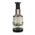 Manual Vegetable Chopper Black Silver Transparent 8,5 x 22 x 8,5 cm 9