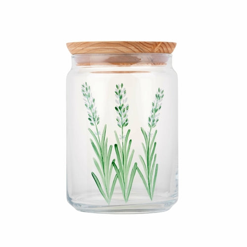 Lavendel - Handbemaltes 1L Glasgefäß