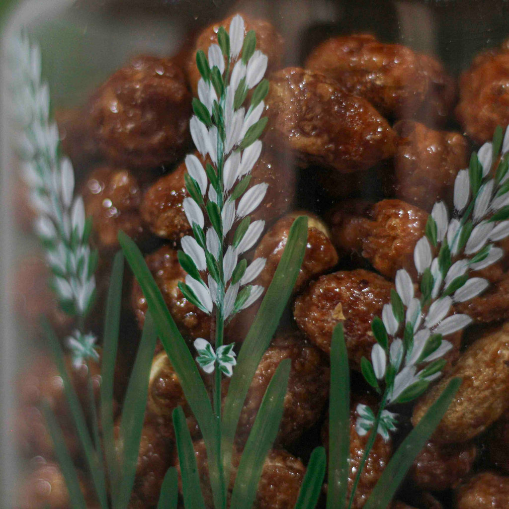 Lavendel - Handbemaltes 1L Glasgefäß