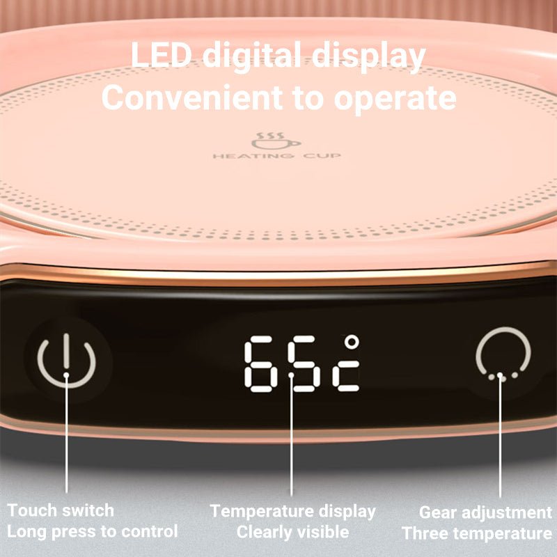 Coffee Mug Warmer Warm Coaster Smart Heating Cup Thermal Insulation - TrendNestOfficial