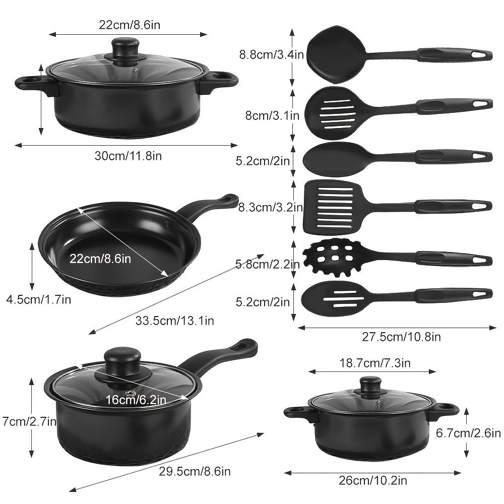 13PCS Non-Stick Cookware Set