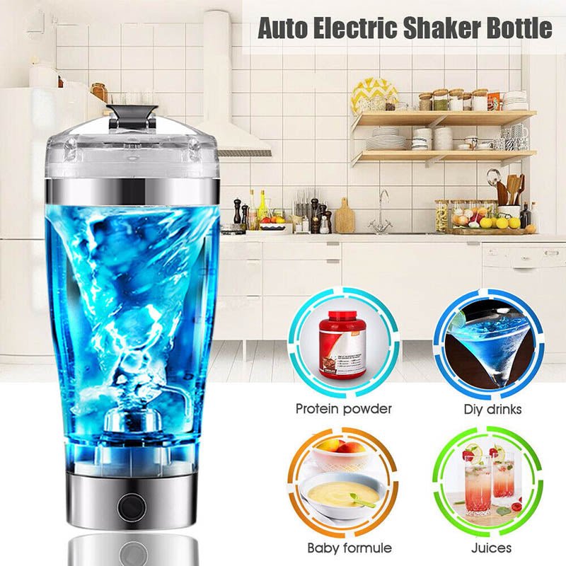 Electric Protein Shake Stirrer USB Shake Bottle Milk Coffee Blender Kettle Sports And Fitness Electric Shaker Cup - TrendNestOfficial