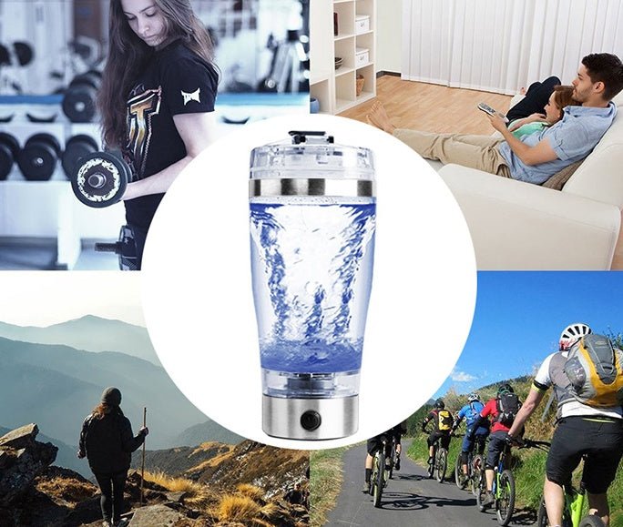 Electric Protein Shake Stirrer USB Shake Bottle Milk Coffee Blender Kettle Sports And Fitness Electric Shaker Cup - TrendNestOfficial