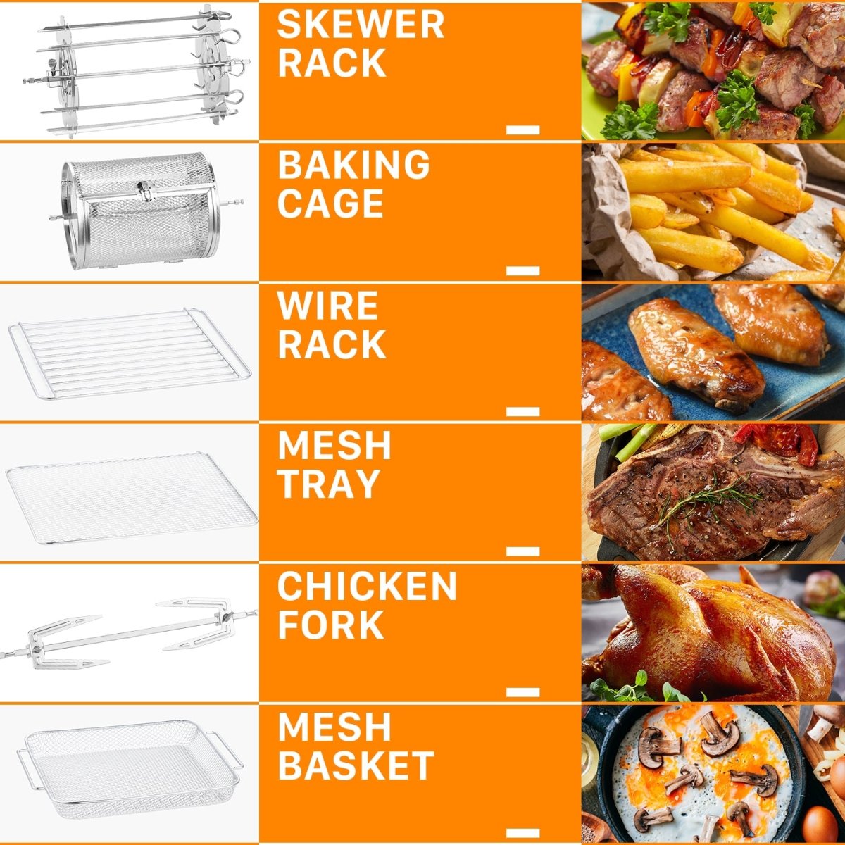 Geek Chef 1700W Convection Air Fryer Toaster Oven - TrendNestOfficial