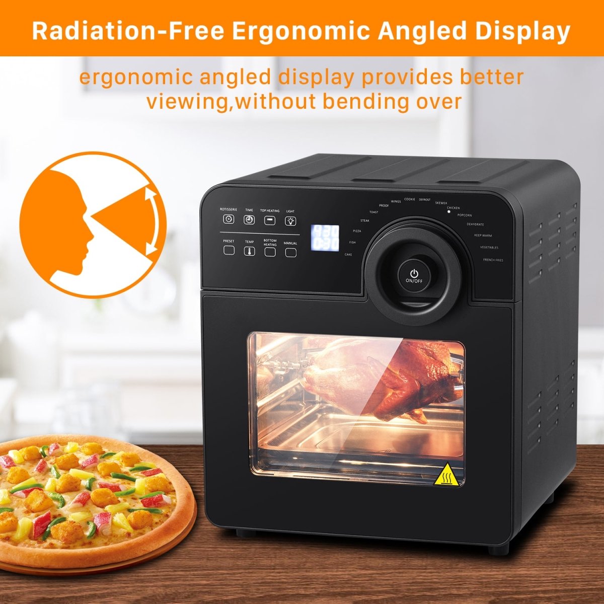 Geek Chef 1700W Convection Air Fryer Toaster Oven - TrendNestOfficial