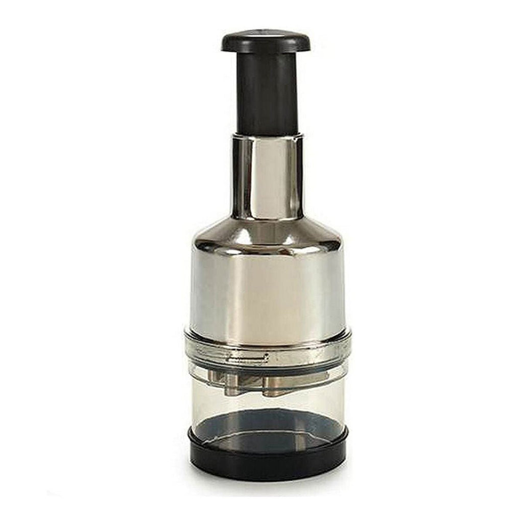 Manual Vegetable Chopper Black Silver Transparent 8,5 x 22 x 8,5 cm 9 - TrendNestOfficial
