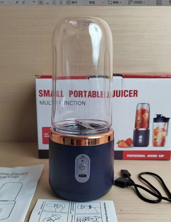 Portable Blender Mini Juicer Cup Extractor Smoothie USB Charging Fruit Squeezer Blender - TrendNestOfficial