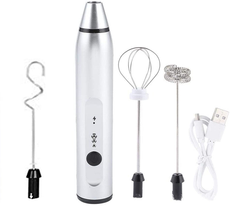Rechargeable Electric Milk Frother Automatic Kitchen Juice Food Mixer Cream Egg Beater Blender - TrendNestOfficial