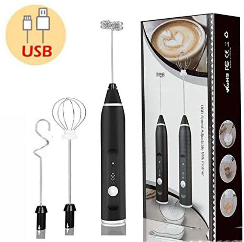 Rechargeable Electric Milk Frother Automatic Kitchen Juice Food Mixer Cream Egg Beater Blender - TrendNestOfficial