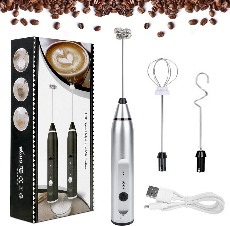 Rechargeable Electric Milk Frother Automatic Kitchen Juice Food Mixer Cream Egg Beater Blender - TrendNestOfficial