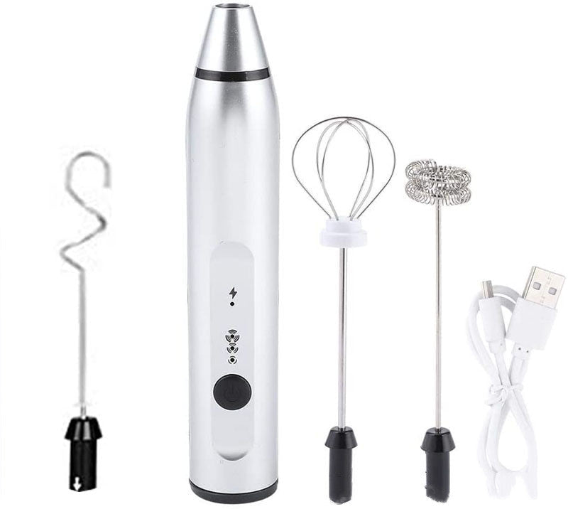 Rechargeable Electric Milk Frother Automatic Kitchen Juice Food Mixer Cream Egg Beater Blender - TrendNestOfficial