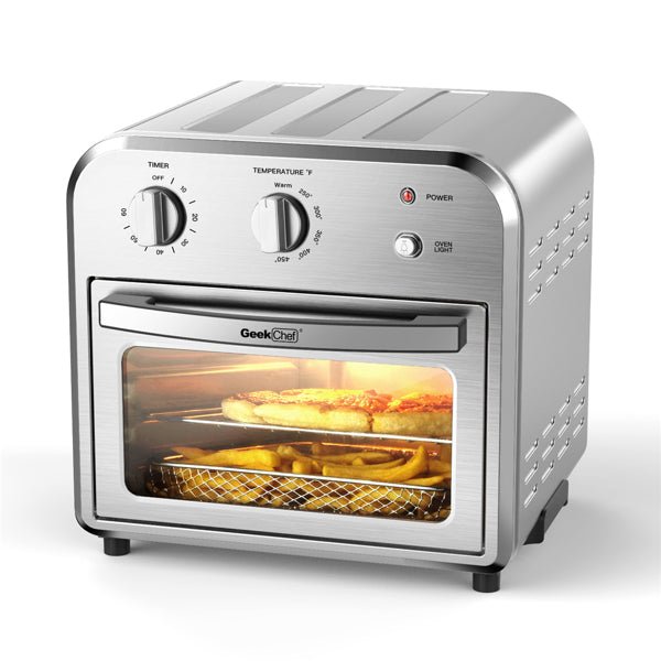 Silver Air Fryer Oven 4 Slice Toaster Airfryer Countertop Oven - TrendNestOfficial