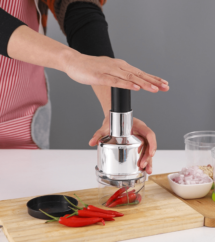 Vegetable Fruit Salad Onion Garlic Food Hand Chopper Cutter Slicer - TrendNestOfficial